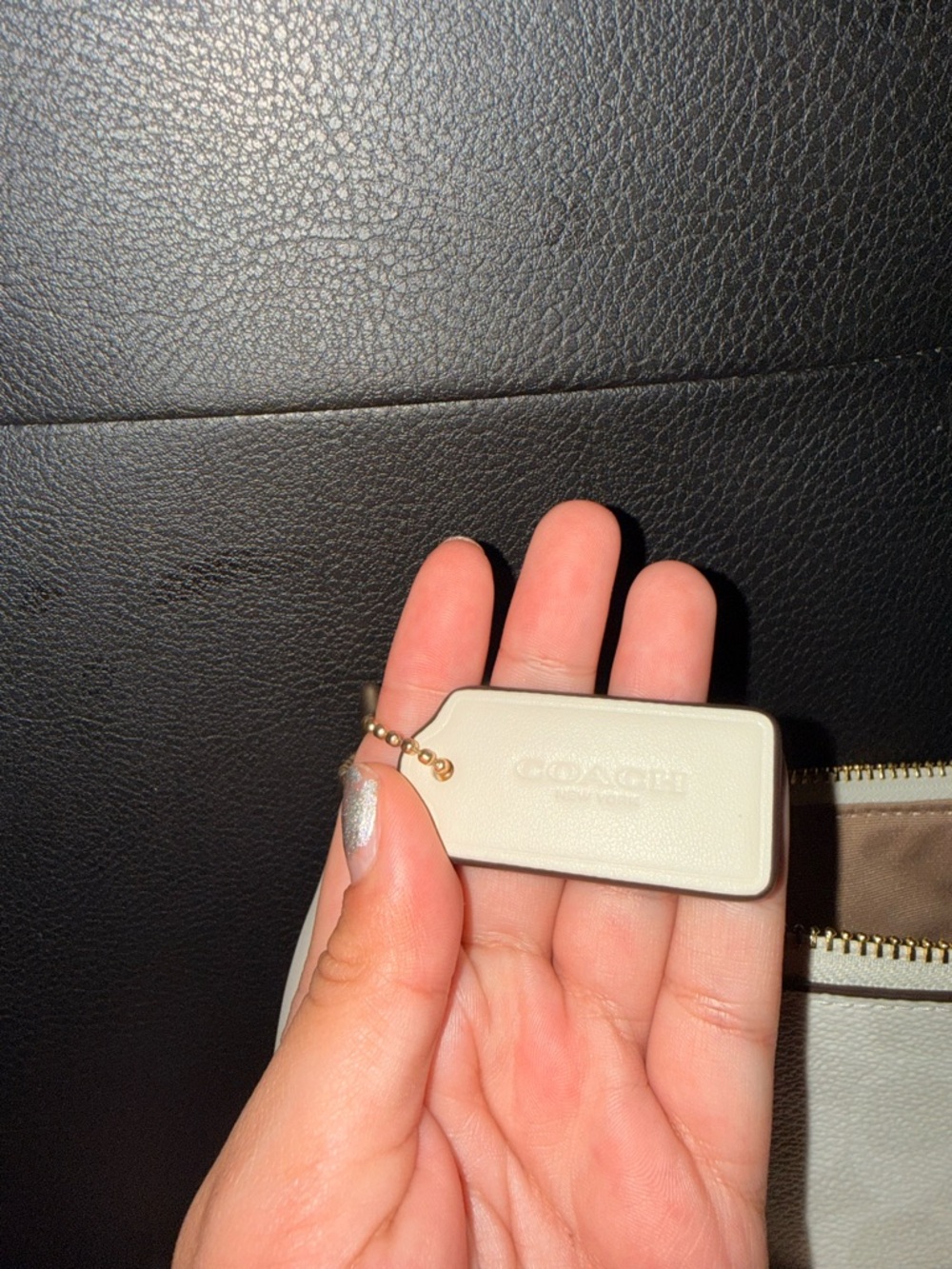 Coach Teri Shoulder Bag in Chalk - Picture 6 of 11